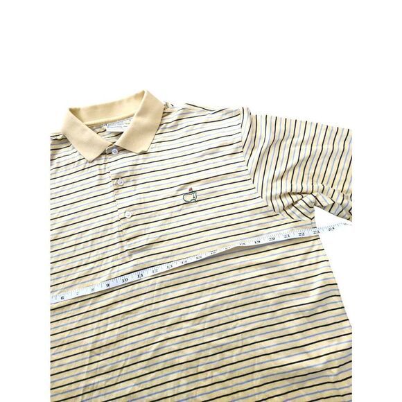 Masters Augusta National Golf Men’s Polo Shirt size large Pima cotton striped - Picture 3 of 5